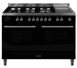 BRITANNIA  Delphi 120 Dual Fuel Range Cooker - Gloss Black